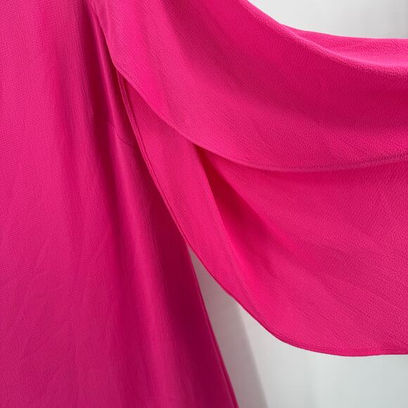 Jessica Simpson Dress SZ8 NWT Bow Back Flutter Sleeve Fuchsia Pink Cocktail Mini - Picture 13 of 16